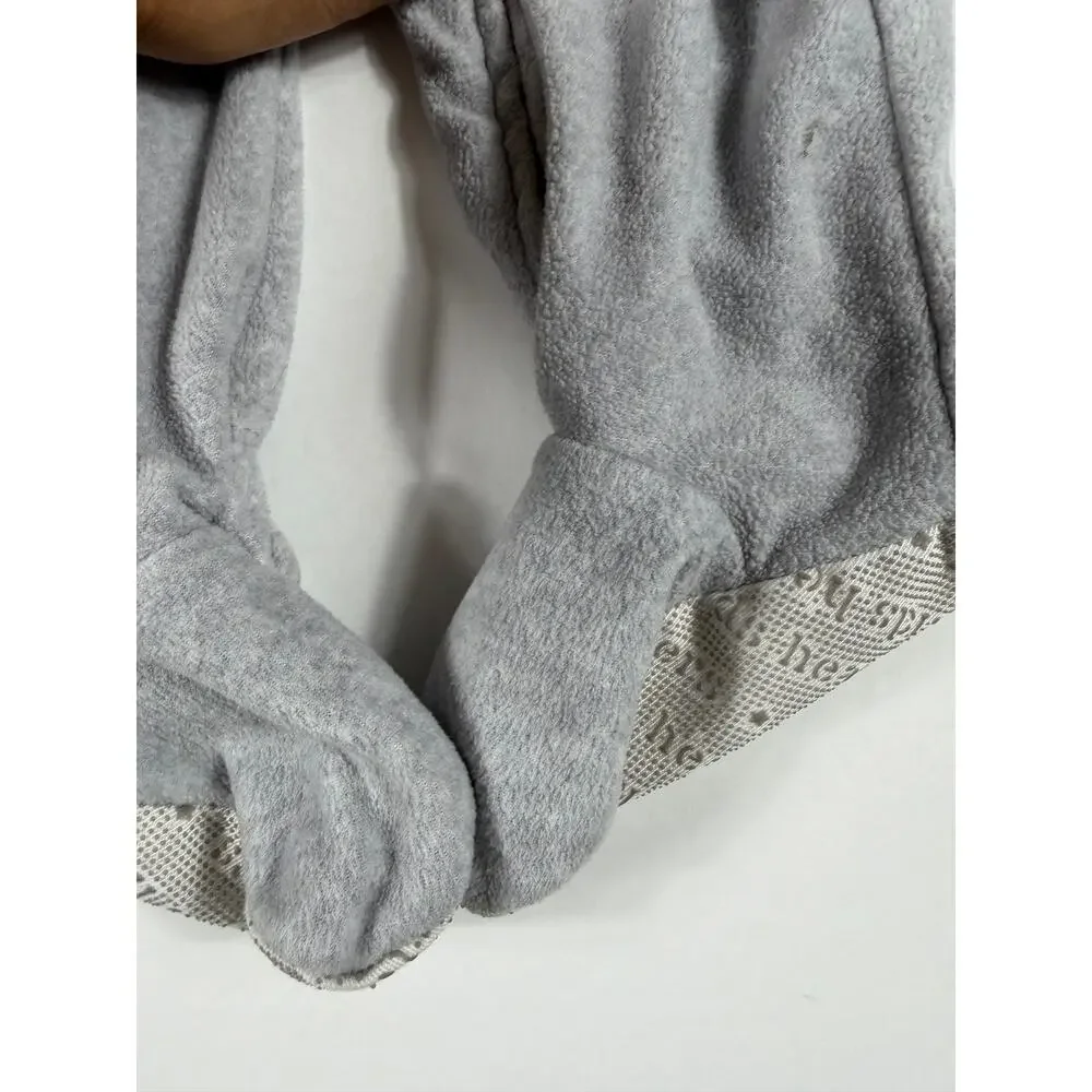 Kids Headquarters Rocket Ship Fleece Footed Pajamas Gray Blue Size 3T